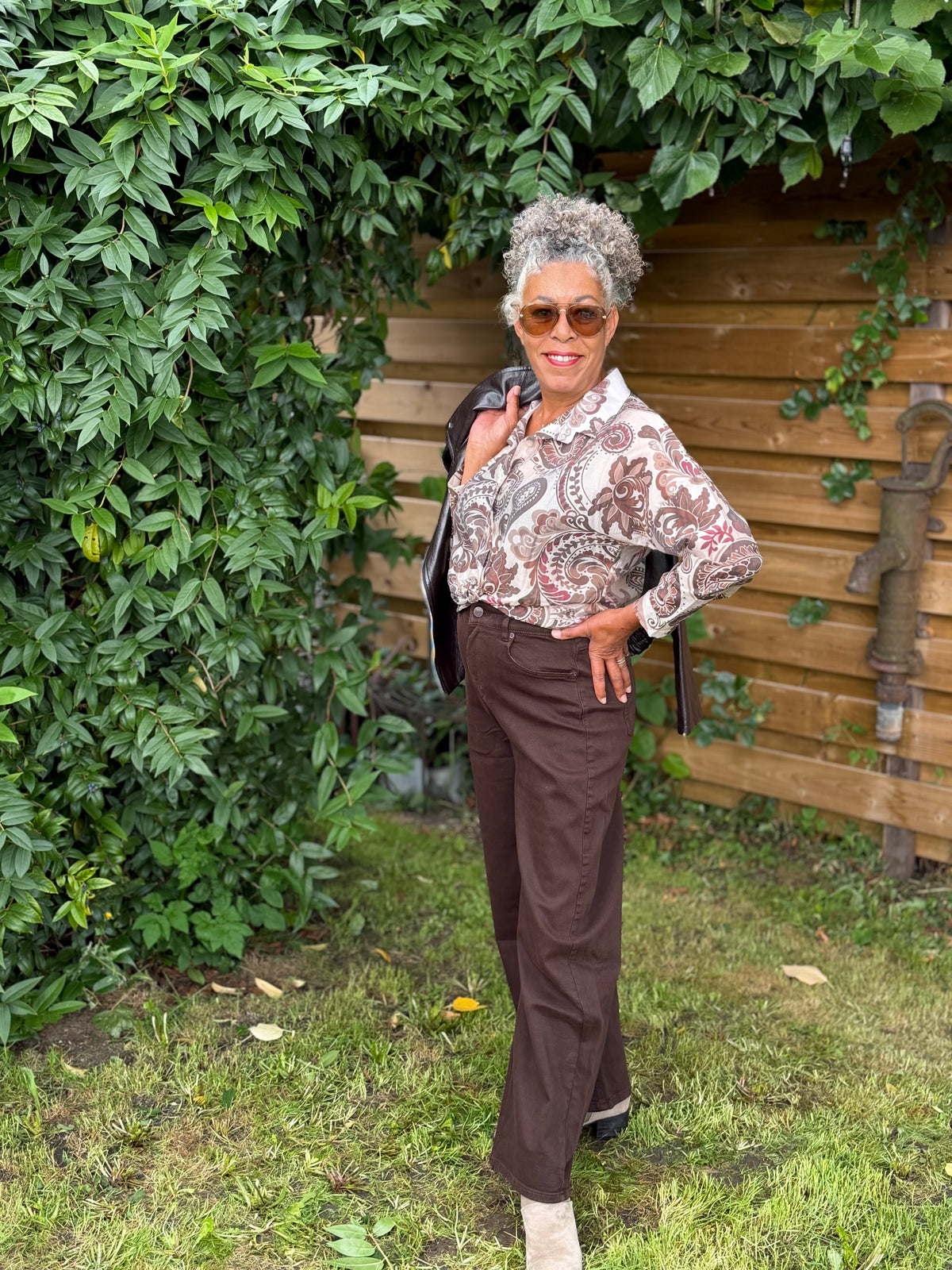 Paisley blouse - Beige