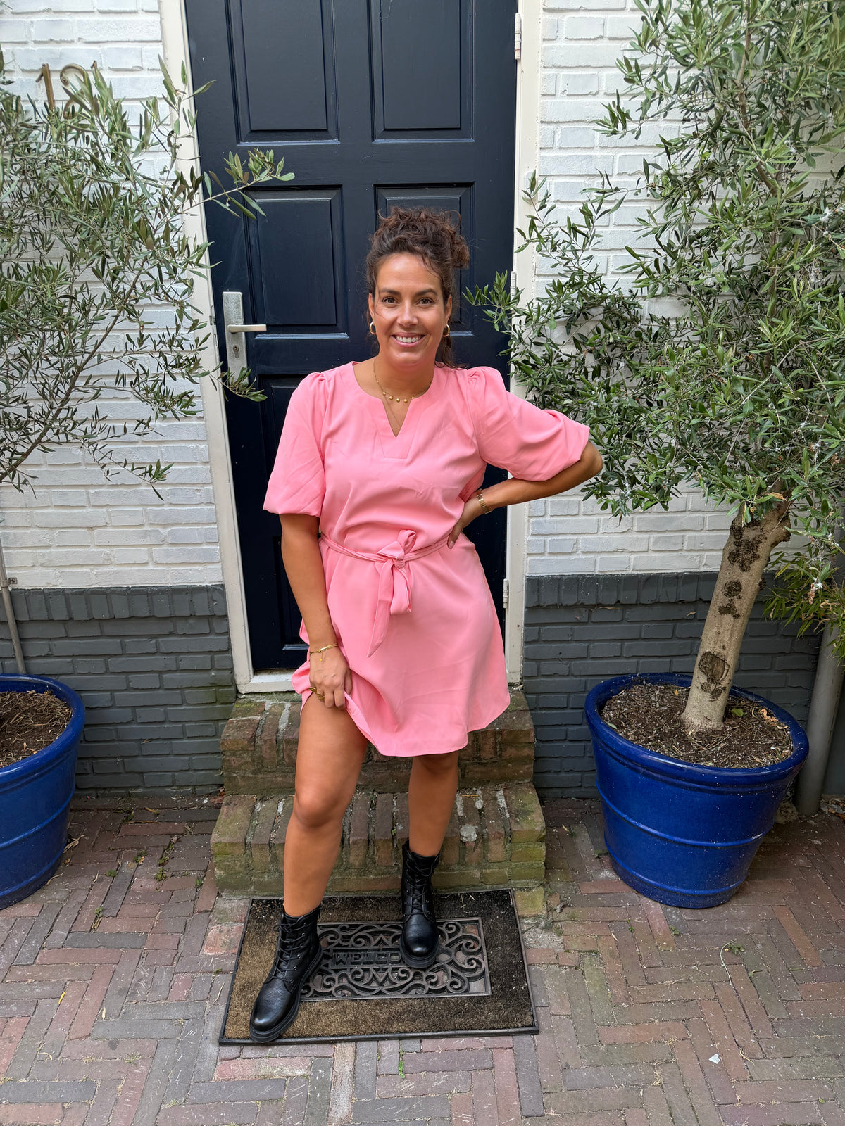 Jurkje Pofmouwen - Roze