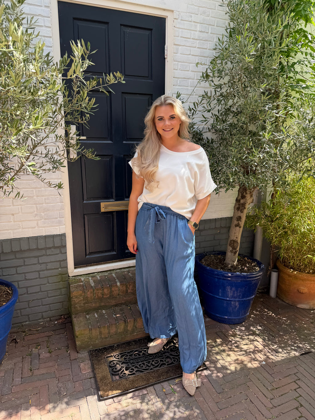 Oversized Top - Wit