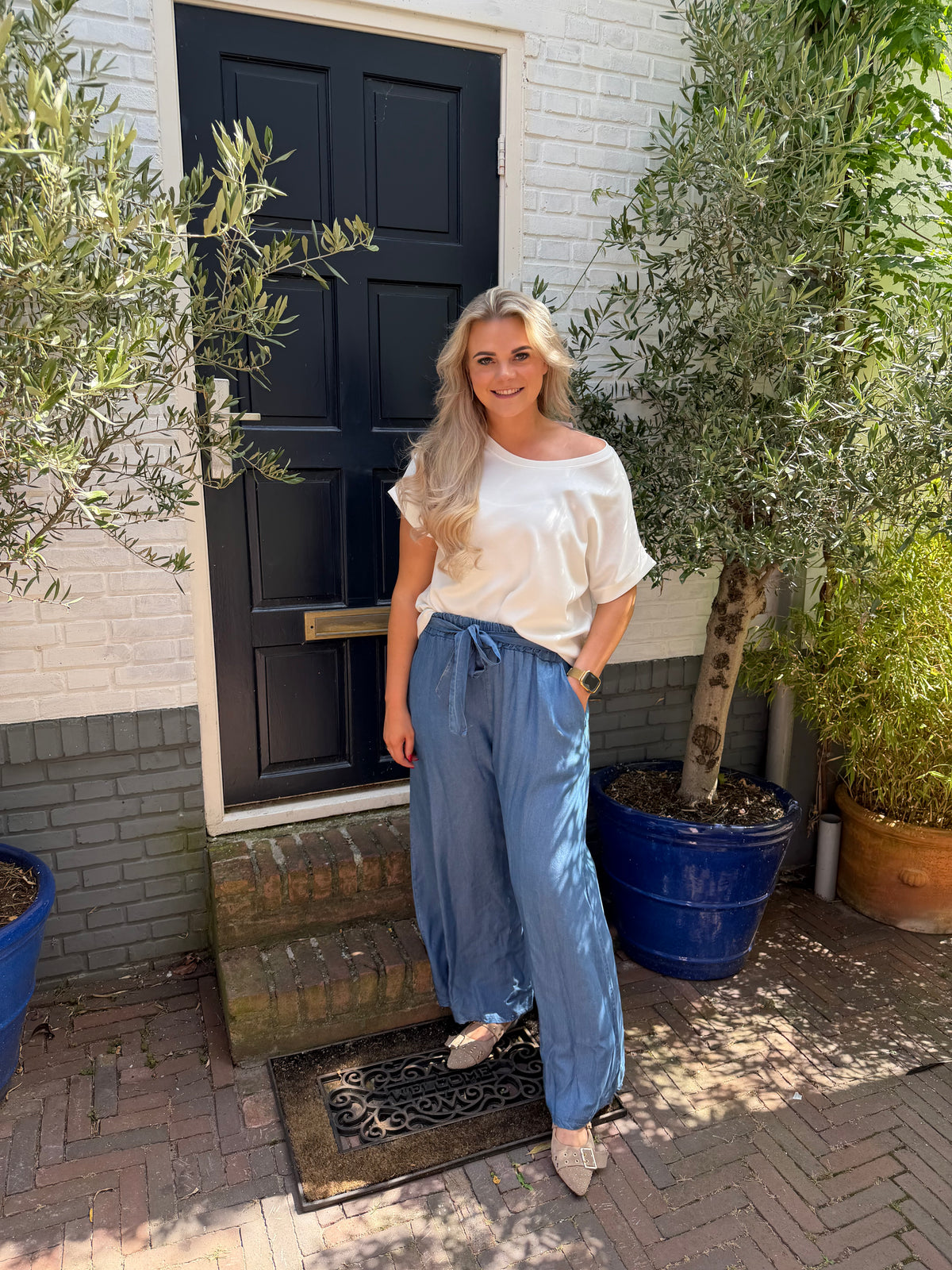Loose Pants - Dark Denim