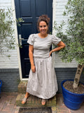 Luna Set Top/Rok - Taupe