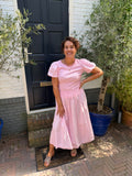 Luna Set Top/Rok - Roze