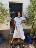 Luna Set Top/Rok - Blauw