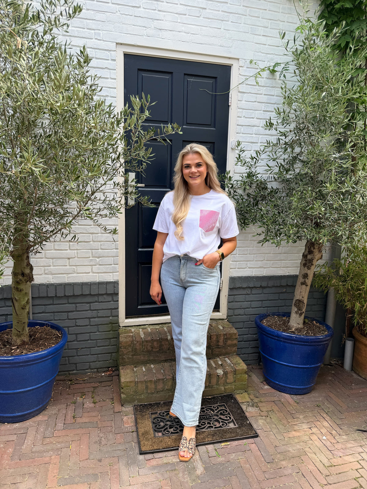Goodies Wide Leg Jeans - Plus Size - Light Denim