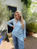 Asymmetrische Top Kant - Blauw